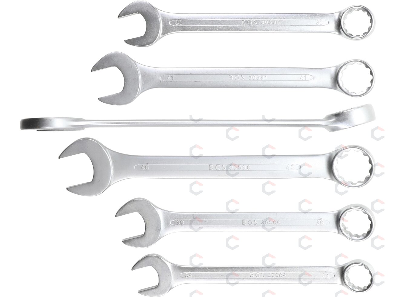 Kombinuotų raktų komplektas XXL – pramoninis – 34–50 mm, 6 vnt. (32400) 1 Kombinuotų raktų komplektas XXL – pramoninis – 34–50 mm, 6 vnt. (32400) 1