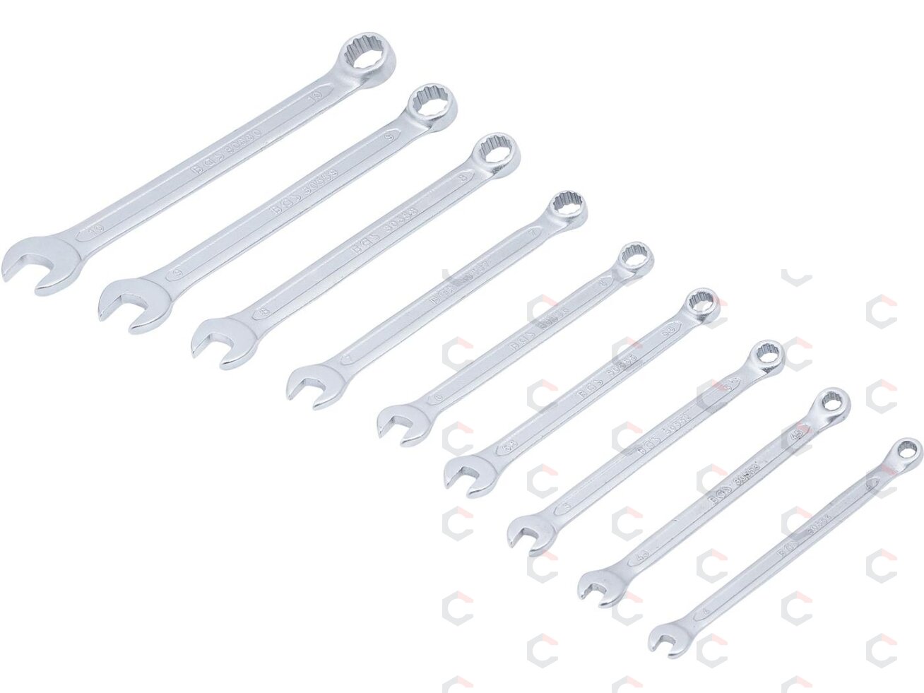 Kombinuotų raktų rinkinys | 4 - 10 mm | 9 vnt. (30551) 6 Kombinuotų raktų rinkinys | 4 - 10 mm | 9 vnt. (30551) 6