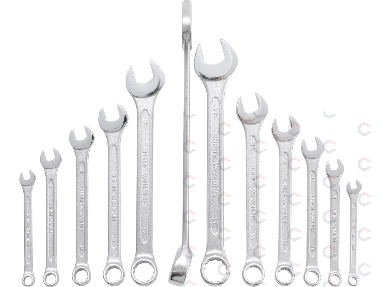 Kombinuotų raktų rinkinys | 6 - 22 mm | 12 vnt. (1197) 9 Kombinuotų raktų rinkinys | 6 - 22 mm | 12 vnt. (1197) 9