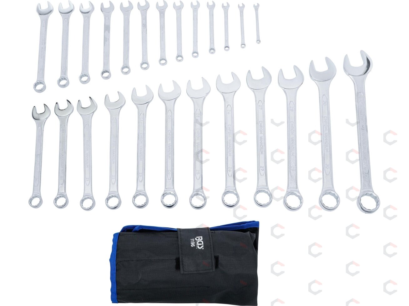 Kombinuotų raktų rinkinys | 6 - 32 mm | 25 vnt. (1196) 3 Kombinuotų raktų rinkinys | 6 - 32 mm | 25 vnt. (1196) 3