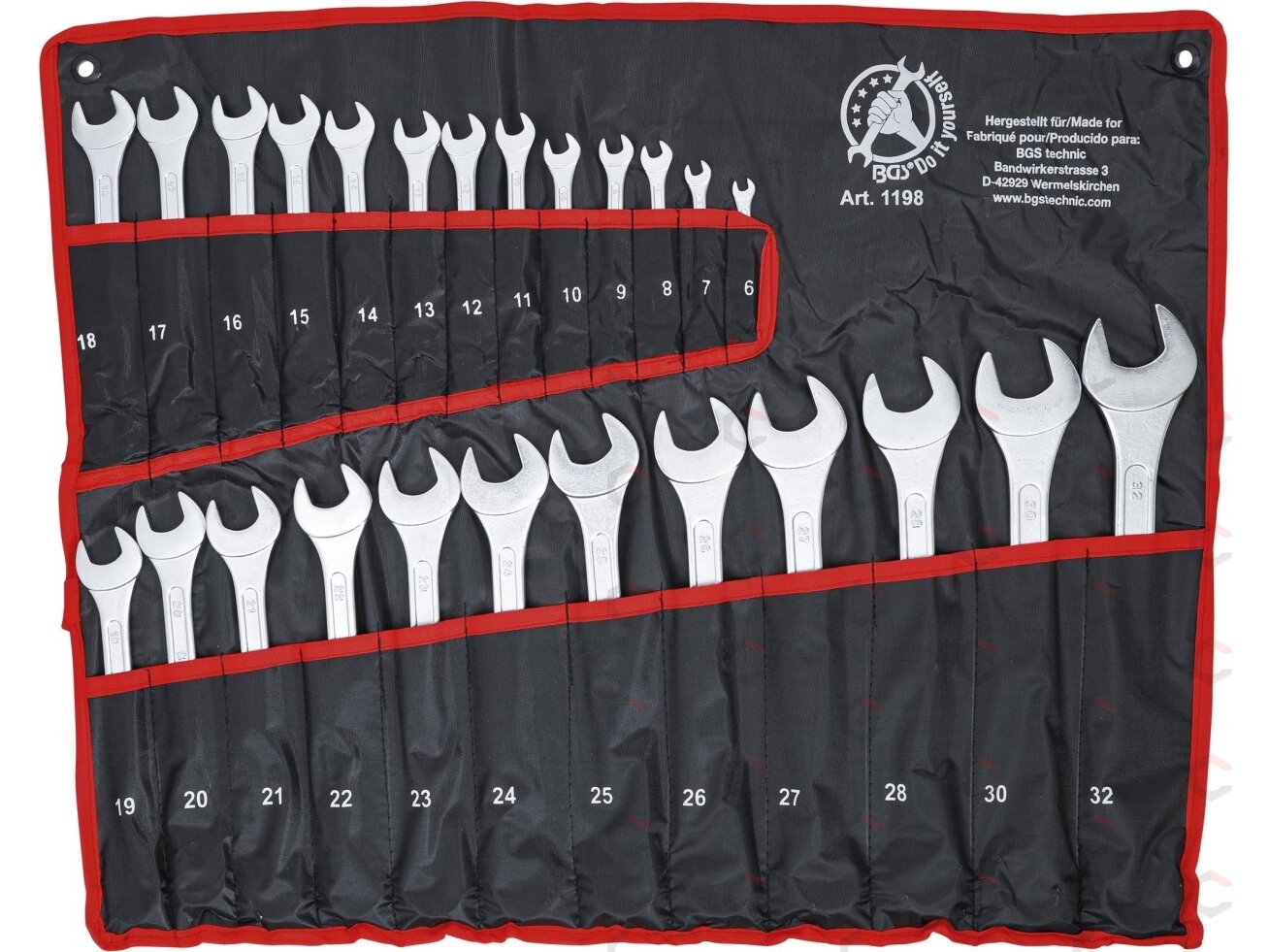 Kombinuotų raktų rinkinys | 6 - 32 mm | 25 vnt. (1198) 4 Kombinuotų raktų rinkinys | 6 - 32 mm | 25 vnt. (1198) 4