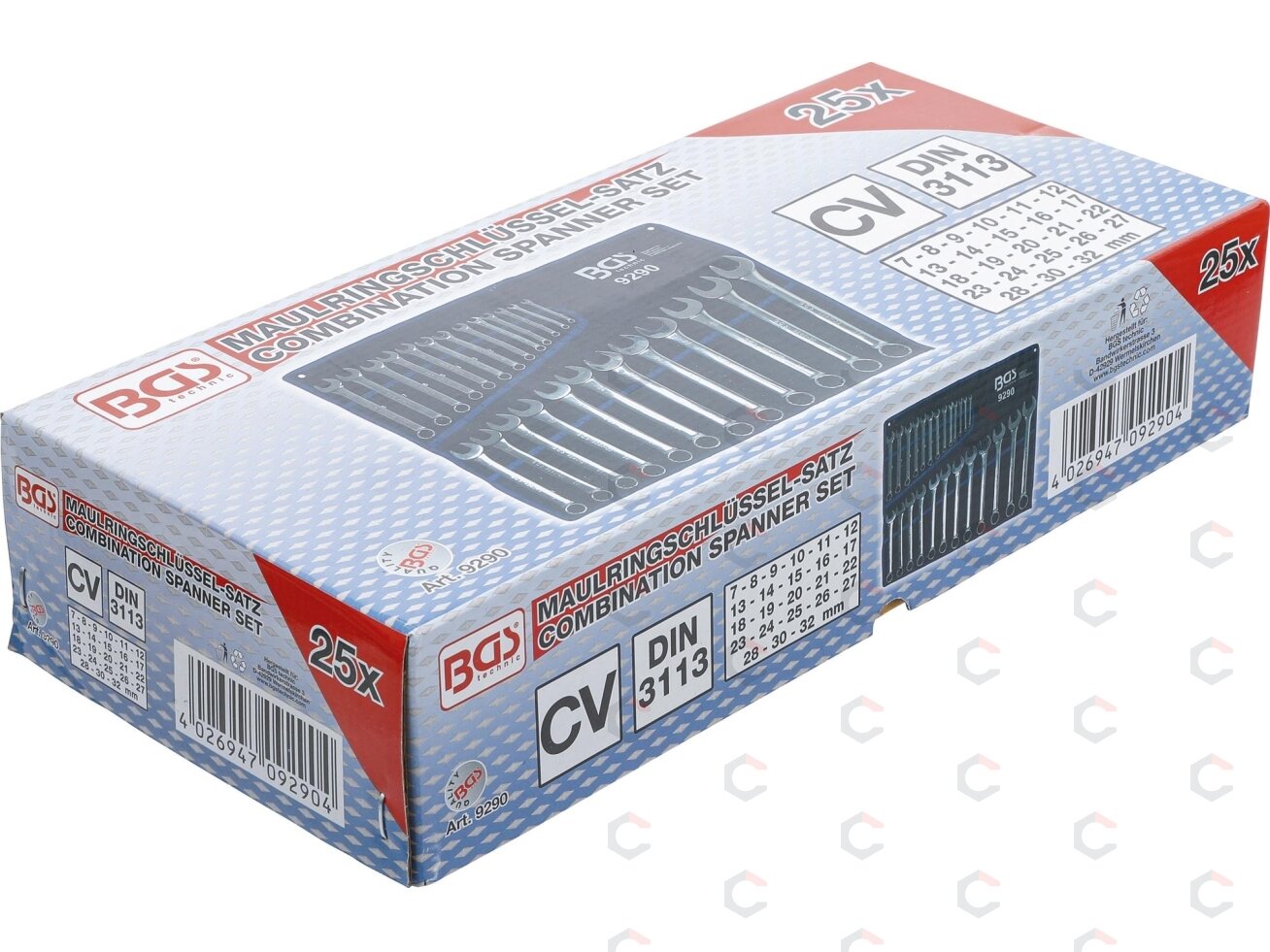 Kombinuotų raktų rinkinys | 6 - 32 mm | 25 vnt. (9290) 4 Kombinuotų raktų rinkinys | 6 - 32 mm | 25 vnt. (9290) 4