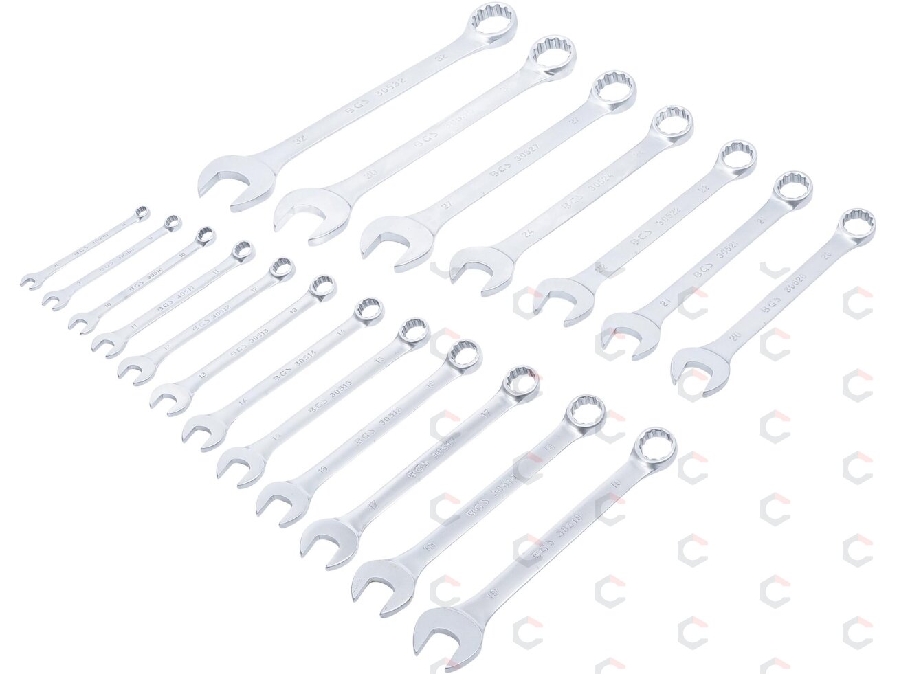 Kombinuotų raktų rinkinys | 8 - 32 mm | 19 vnt. (1219) 1 Kombinuotų raktų rinkinys | 8 - 32 mm | 19 vnt. (1219) 1