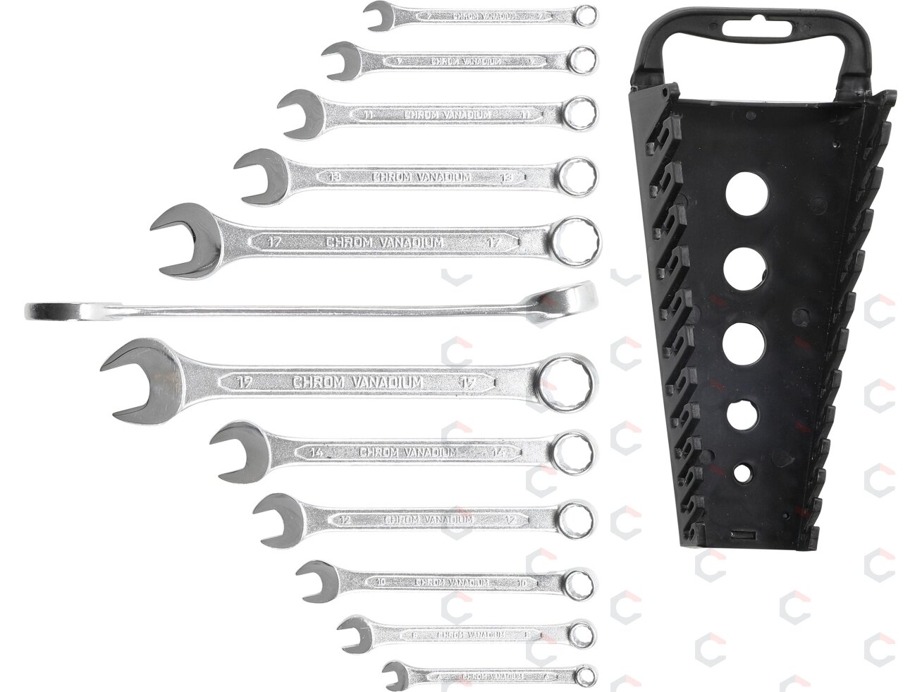 Kombinuotų raktų rinkinys (DIN 3113) | 6 - 22 mm | 12 vnt. (1211) Kombinuotų raktų rinkinys (DIN 3113) | 6 - 22 mm | 12 vnt. (1211)