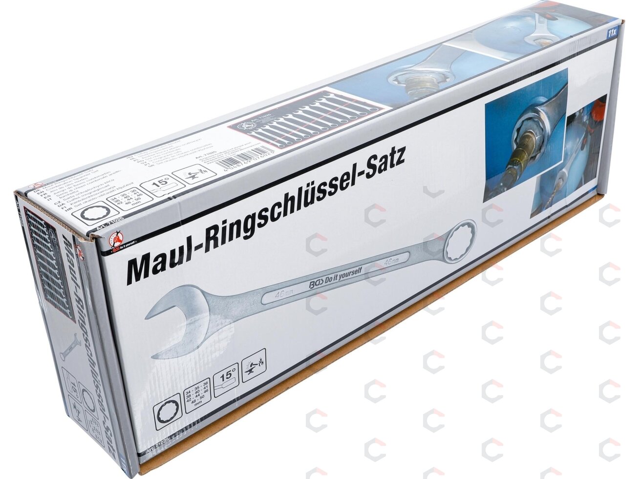 Kombinuotų raktų rinkinys | XXL | 34 - 50 mm | 11 vnt. (71025) 6