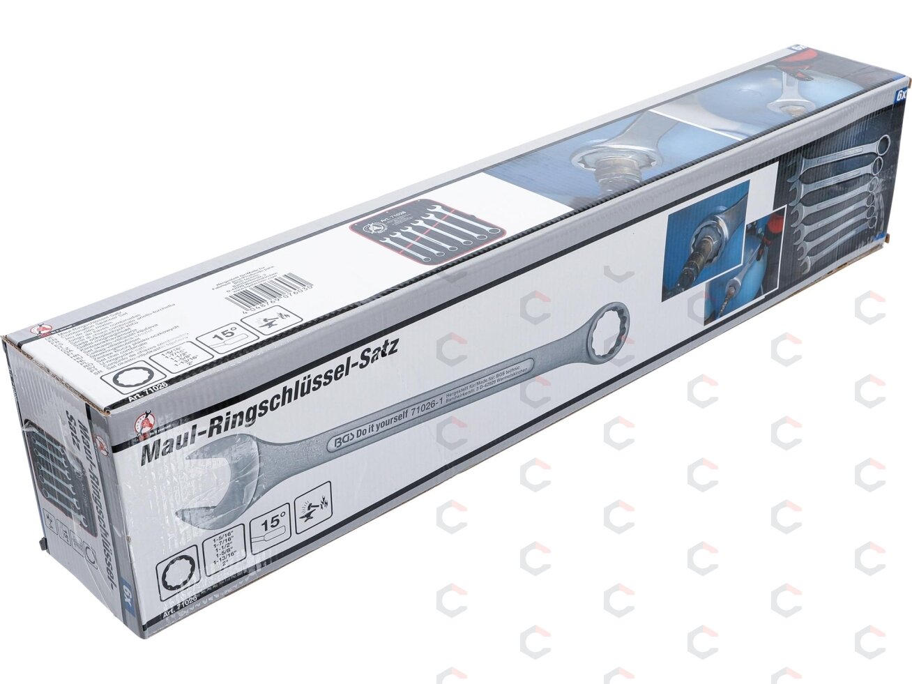 Kombinuotų veržliarakčių rinkinys | XXL | coliniai dydžiai 1-5/16"–2" | 6 vnt. (71026) 5 Kombinuotų veržliarakčių rinkinys | XXL | coliniai dydžiai 1-5/16"–2" | 6 vnt. (71026) 5