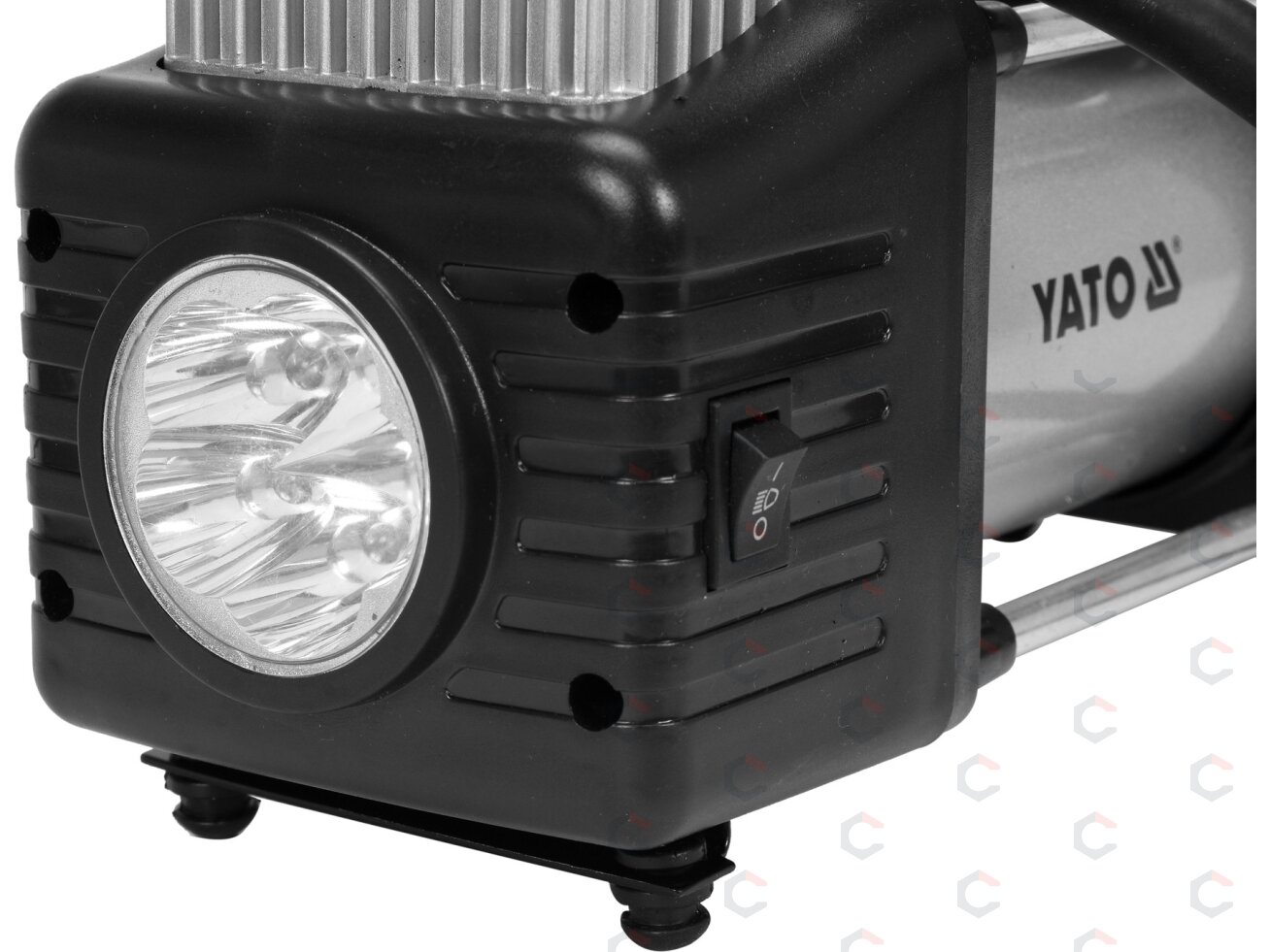 Kompresorius automobilinis | 2 cilindrai | Led lempa | 12V / 250W (YT-73462) 3