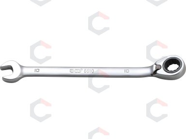 Kombinuotas raktas su terkšle | su reversu | 10 mm (6610) Kombinuotas raktas su terkšle | su reversu | 10 mm (6610)