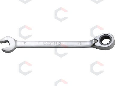 Kombinuotas raktas su terkšle | su reversu | 12 mm (6612) Kombinuotas raktas su terkšle | su reversu | 12 mm (6612)