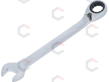 Kombinuotas raktas su terkšle | su reversu | 19 mm (6619)