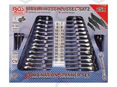 Kombinuotų raktų rinkinys | 6 - 32 mm | 25 vnt. (1190) Kombinuotų raktų rinkinys | 6 - 32 mm | 25 vnt. (1190)