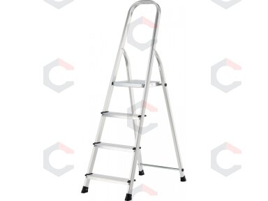 Aliumininės kopėčios | 4 pakopų | 150 kg (17740) Aliumininės kopėčios | 4 pakopų | 150 kg (17740)