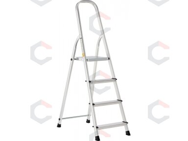 Aliumininės kopėčios | 4 pakopų | 150 kg (17740) Aliumininės kopėčios | 4 pakopų | 150 kg (17740)