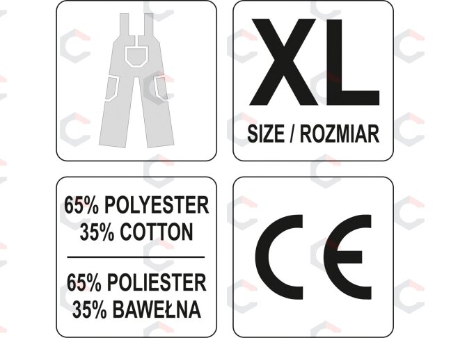 Kombinezoninės kelnės smėlio spalva XL dydis (YT-80448) 2