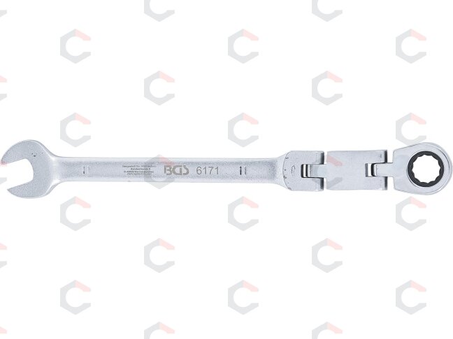 Kombinuotas raktas su terkšle | dvigubas šarnyras | 11 mm (6171) 3 Kombinuotas raktas su terkšle | dvigubas šarnyras | 11 mm (6171) 3