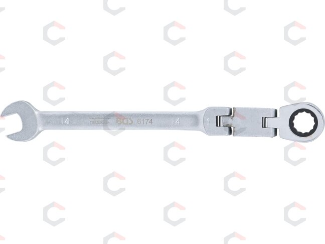 Kombinuotas raktas su terkšle | dvigubas šarnyras | 14 mm (6174) 3 Kombinuotas raktas su terkšle | dvigubas šarnyras | 14 mm (6174) 3