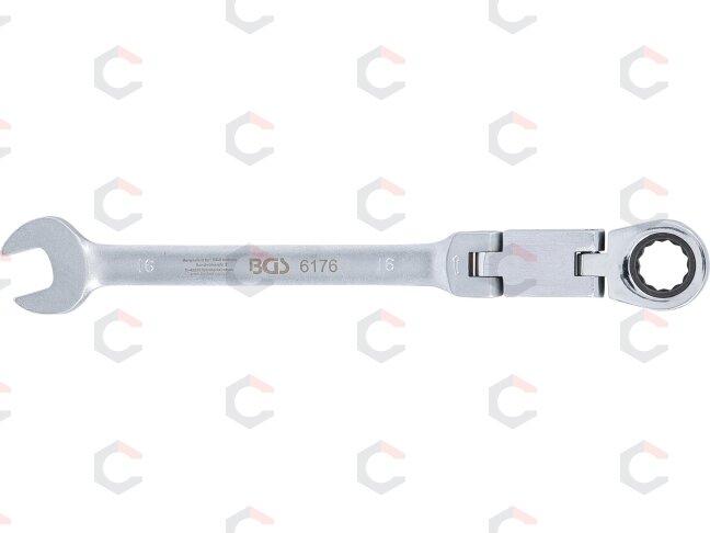 Kombinuotas raktas su terkšle | dvigubas šarnyras | 16 mm (6176) 3 Kombinuotas raktas su terkšle | dvigubas šarnyras | 16 mm (6176) 3