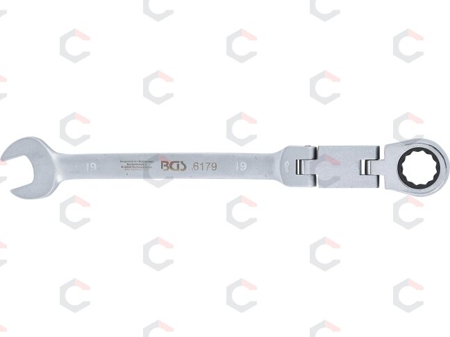 Kombinuotas raktas su terkšle | dvigubas šarnyras | 19 mm (6179) 3 Kombinuotas raktas su terkšle | dvigubas šarnyras | 19 mm (6179) 3