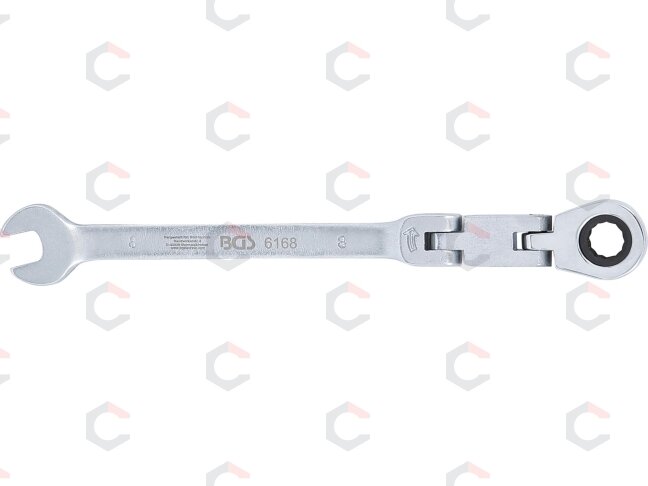 Kombinuotas raktas su terkšle | dvigubas šarnyras | 8 mm (6168) 3 Kombinuotas raktas su terkšle | dvigubas šarnyras | 8 mm (6168) 3