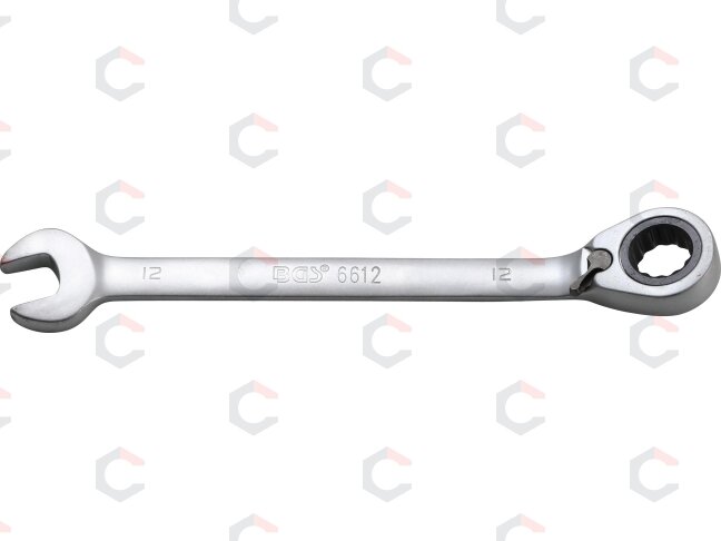 Kombinuotas raktas su terkšle | su reversu | 12 mm (6612) Kombinuotas raktas su terkšle | su reversu | 12 mm (6612)