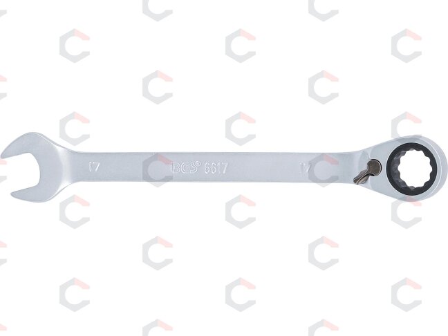 Kombinuotas raktas su terkšle | su reversu | 17 mm (6617) 3 Kombinuotas raktas su terkšle | su reversu | 17 mm (6617) 3