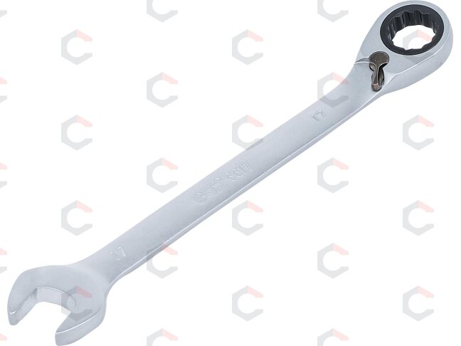 Kombinuotas raktas su terkšle | su reversu | 17 mm (6617) Kombinuotas raktas su terkšle | su reversu | 17 mm (6617)