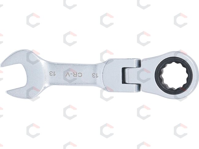 Kombinuotas raktas su terkšle | trumpas | šarnyrinis | 13 mm (6913) 2 Kombinuotas raktas su terkšle | trumpas | šarnyrinis | 13 mm (6913) 2