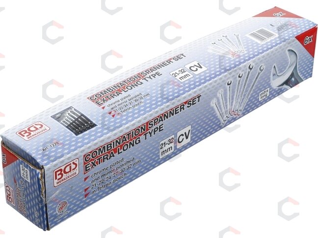 Kombinuotų pailgintų raktų komplektas | XXL | 21 - 32 mm | 6 vnt. (1229) 4 Kombinuotų pailgintų raktų komplektas | XXL | 21 - 32 mm | 6 vnt. (1229) 4