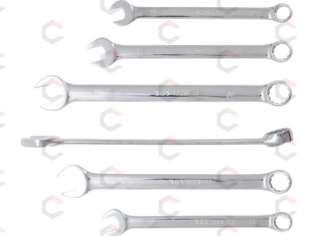 Kombinuotų pailgintų raktų komplektas | XXL | 21 - 32 mm | 6 vnt. (1229) 6 Kombinuotų pailgintų raktų komplektas | XXL | 21 - 32 mm | 6 vnt. (1229) 6