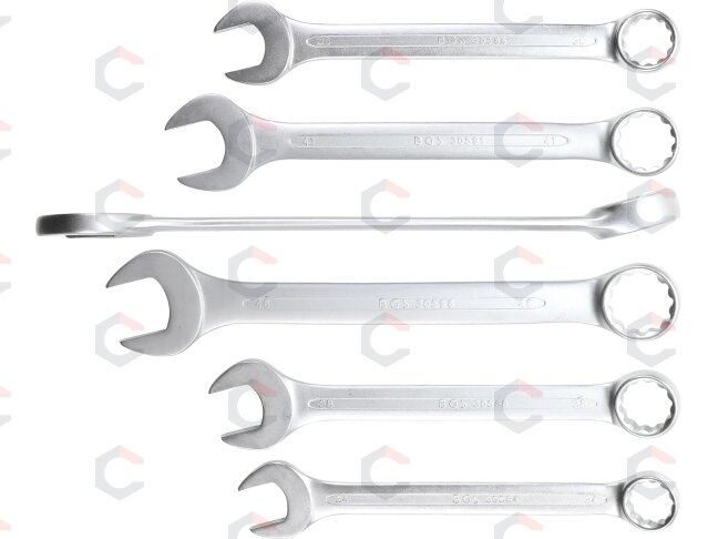Kombinuotų raktų komplektas XXL – pramoninis – 34–50 mm, 6 vnt. (32400) 1 Kombinuotų raktų komplektas XXL – pramoninis – 34–50 mm, 6 vnt. (32400) 1