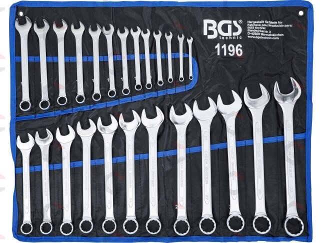 Kombinuotų raktų rinkinys | 6 - 32 mm | 25 vnt. (1196) Kombinuotų raktų rinkinys | 6 - 32 mm | 25 vnt. (1196)