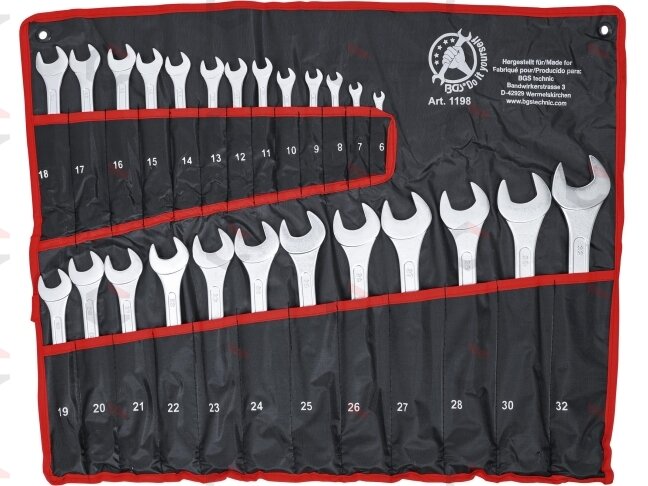 Kombinuotų raktų rinkinys | 6 - 32 mm | 25 vnt. (1198) 4 Kombinuotų raktų rinkinys | 6 - 32 mm | 25 vnt. (1198) 4