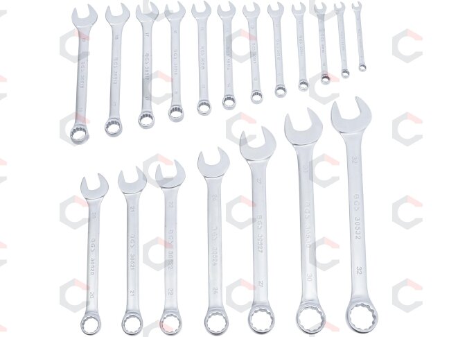 Kombinuotų raktų rinkinys | 8 - 32 mm | 19 vnt. (1219) 3 Kombinuotų raktų rinkinys | 8 - 32 mm | 19 vnt. (1219) 3