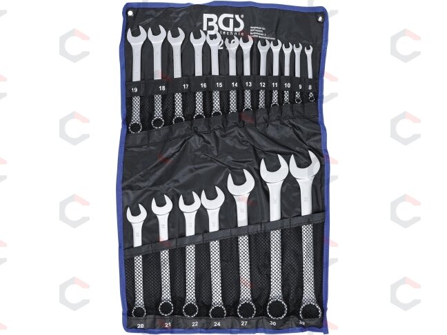 Kombinuotų raktų rinkinys | 8 - 32 mm | 19 vnt. (1219) 4 Kombinuotų raktų rinkinys | 8 - 32 mm | 19 vnt. (1219) 4
