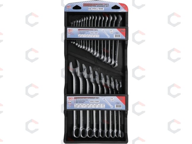 Kombinuotų raktų rinkinys | Coliniai dydžiai | 1/4 "- 1.1/4" | 25 vnt. (30101) Kombinuotų raktų rinkinys | Coliniai dydžiai | 1/4 "- 1.1/4" | 25 vnt. (30101)