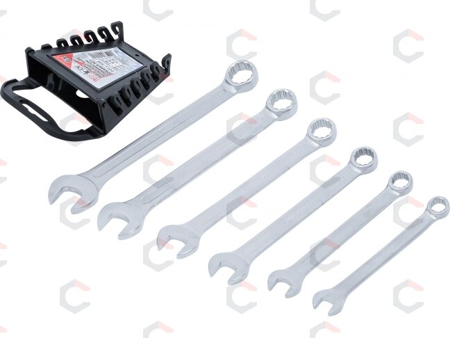 Kombinuotų raktų rinkinys | Coliniai dydžiai | 3/8 "- 11/16" | 6 vnt. (32100) Kombinuotų raktų rinkinys | Coliniai dydžiai | 3/8 "- 11/16" | 6 vnt. (32100)