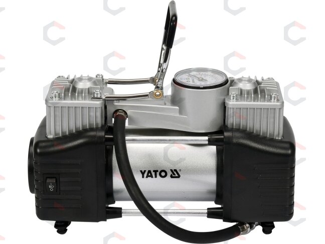 Kompresorius automobilinis | 2 cilindrai | Led lempa | 12V / 250W (YT-73462) 2 Kompresorius automobilinis | 2 cilindrai | Led lempa | 12V / 250W (YT-73462) 2
