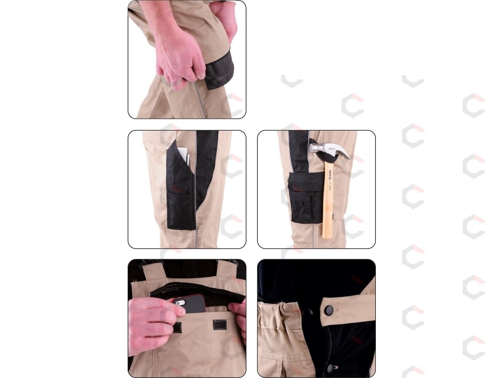 Kombinezoninės kelnės smėlio spalva XXL dydis (YT-80449) 1