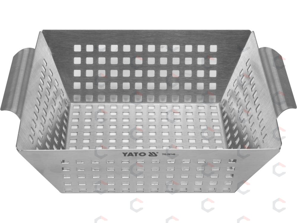 Krepšys griliui | nerūdijantis plienas, aukšti kraštai | 26×22×7 cm (YG-20140) 1 Krepšys griliui | nerūdijantis plienas, aukšti kraštai | 26×22×7 cm (YG-20140) 1