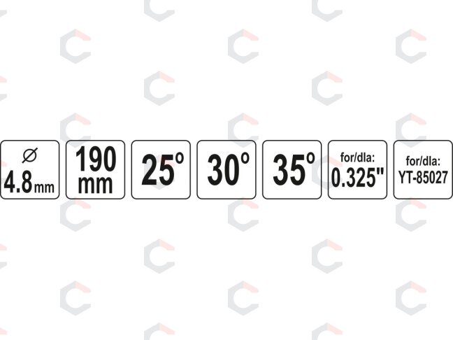 Kreipiančioji / gidas apvalioms dildelėms | 4.8 mm (YT-85046) 3 Kreipiančioji / gidas apvalioms dildelėms | 4.8 mm (YT-85046) 3