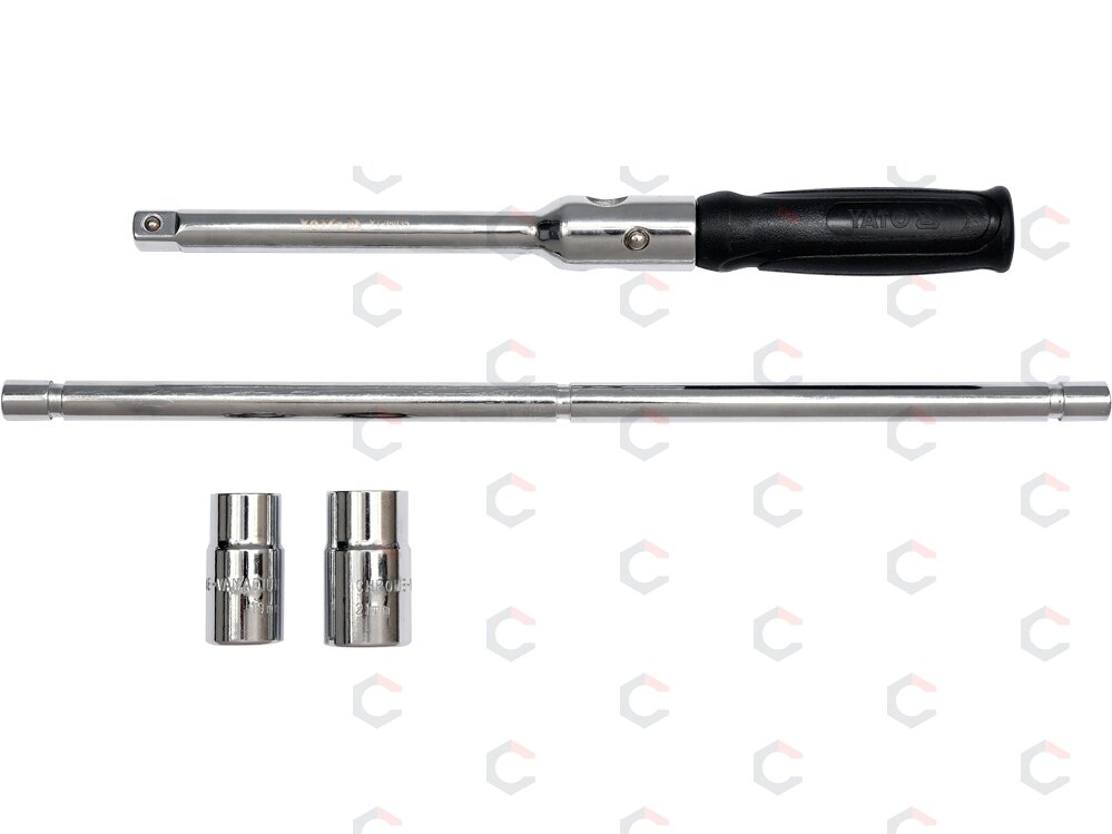 Sulankstomas kryžminis ratų raktas | 17–23 mm | dėkle (YT-08035) 1 Sulankstomas kryžminis ratų raktas | 17–23 mm | dėkle (YT-08035) 1