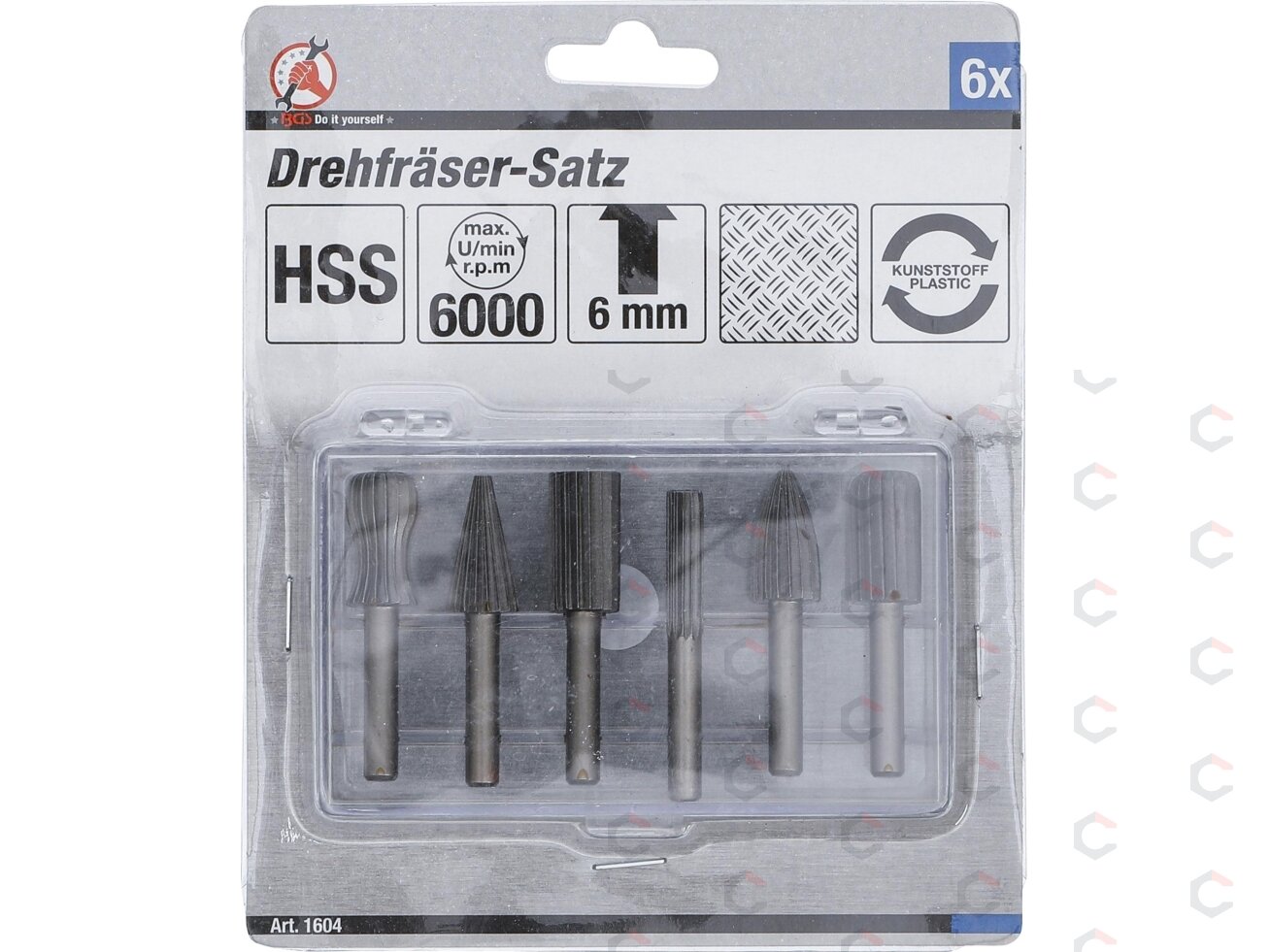 Kūginės frezos metalui | HSS | 6 vnt. (1604) 5 Kūginės frezos metalui | HSS | 6 vnt. (1604) 5