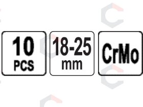 Kūginės galvutės ratų varžtams / užraktams | 10 vnt. (YT-060302) 3 Kūginės galvutės ratų varžtams / užraktams | 10 vnt. (YT-060302) 3