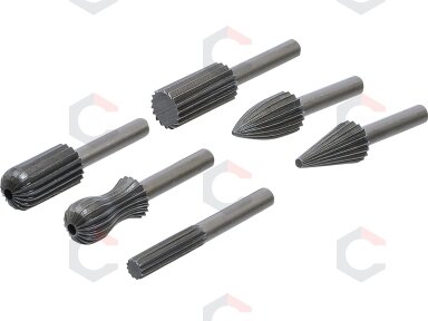 Kūginės frezos metalui | HSS | 6 vnt. (1604) Kūginės frezos metalui | HSS | 6 vnt. (1604)