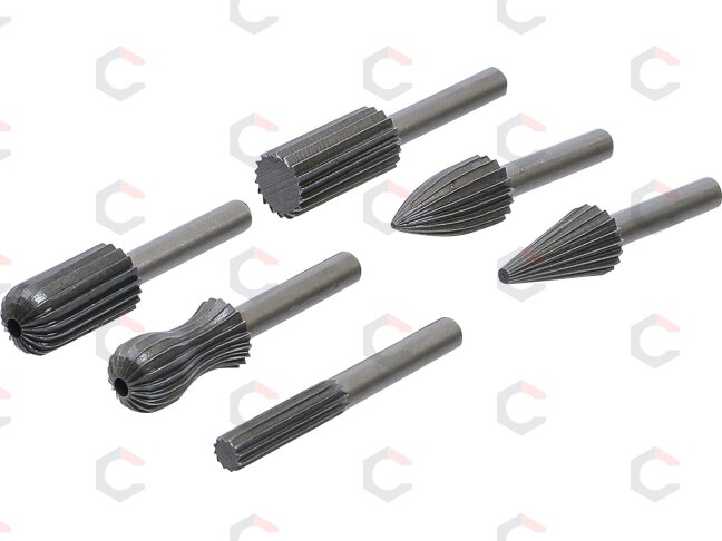 Kūginės frezos metalui | HSS | 6 vnt. (1604) 1 Kūginės frezos metalui | HSS | 6 vnt. (1604) 1