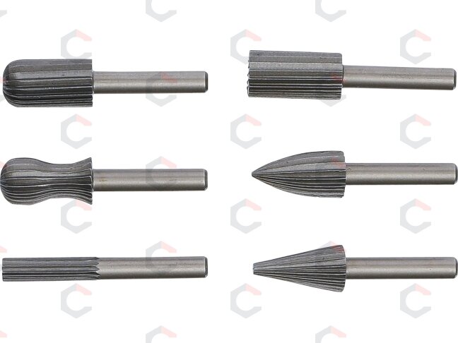 Kūginės frezos metalui | HSS | 6 vnt. (1604) 2 Kūginės frezos metalui | HSS | 6 vnt. (1604) 2