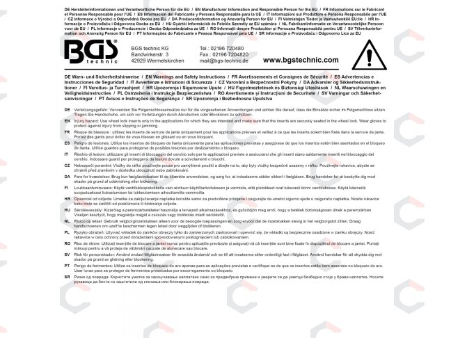 Ratlankių užraktų išmontavimo įrankių rinkinys | 24–36,8 mm | 14 vnt. | BGS (74448) 6