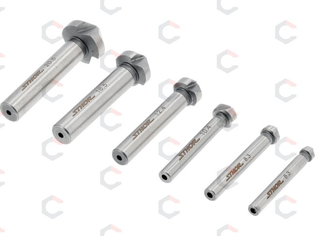 Kūginių įgilintuvų rinkinys | HSS 4241 | 6,3–20,5 mm | 6 vnt. (22710) 2 Kūginių įgilintuvų rinkinys | HSS 4241 | 6,3–20,5 mm | 6 vnt. (22710) 2