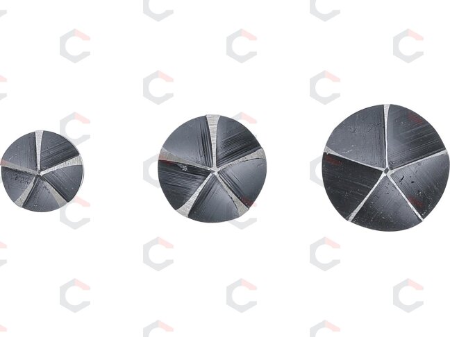 Kūginių grąžtų/frezų rinkinys | HSS | 6.3 mm (1/4") | 12 - 16 - 19 mm | 3 vnt. (70052) 1 Kūginių grąžtų/frezų rinkinys | HSS | 6.3 mm (1/4") | 12 - 16 - 19 mm | 3 vnt. (70052) 1
