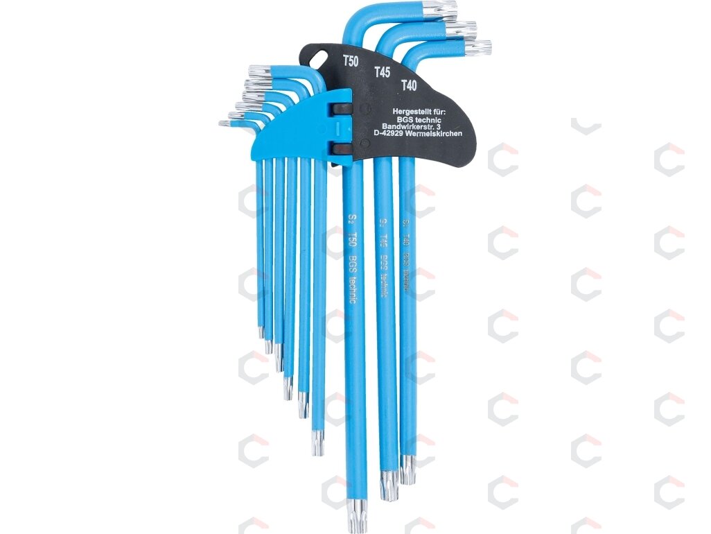 L tipo raktų rinkinys | T-Star (Torx) / T-Star su skyle (Torx) T10 - T50 | 9 vnt. (35105) 2 L tipo raktų rinkinys | T-Star (Torx) / T-Star su skyle (Torx) T10 - T50 | 9 vnt. (35105) 2